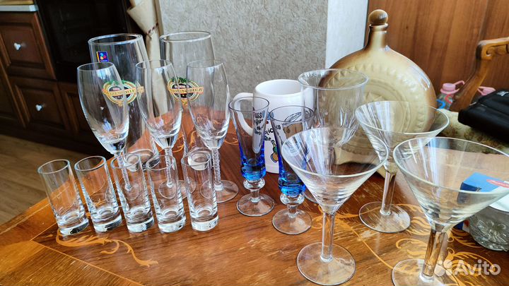 Бокалы, рюмки