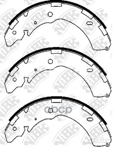 Колодки тормозные барабанные subaru outback 2.5