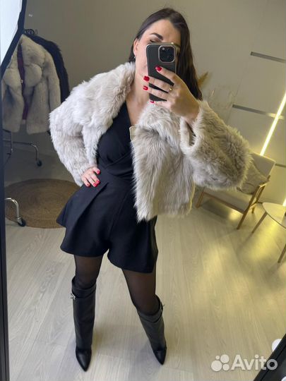 Шуба из меха тиградо