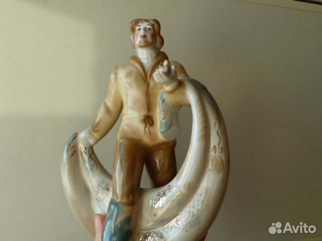 Фарфор СССР Татарский танец, Рыбак, шкатулка Дул