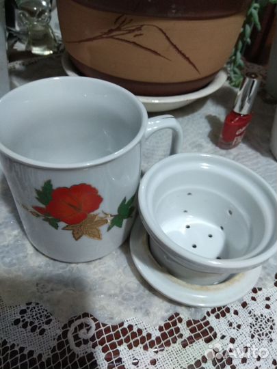 Кружка заварочная с крышкой