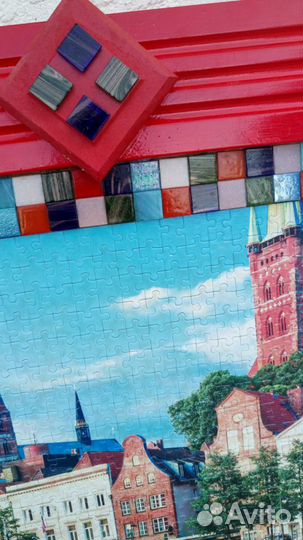 Картина art дизайн с пазлами большая