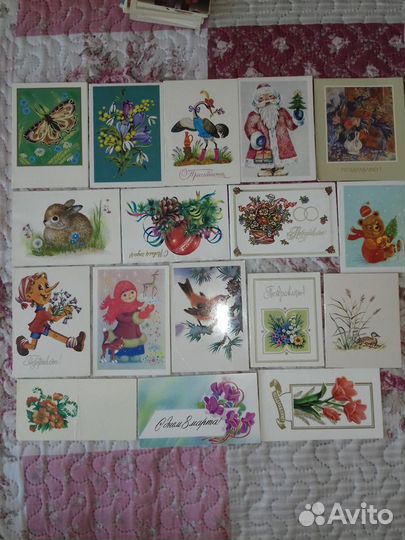 Открытки СССР мини