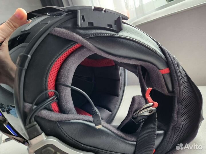 Шлем shoei x spirit 3, гарнитура cardo, фотохром