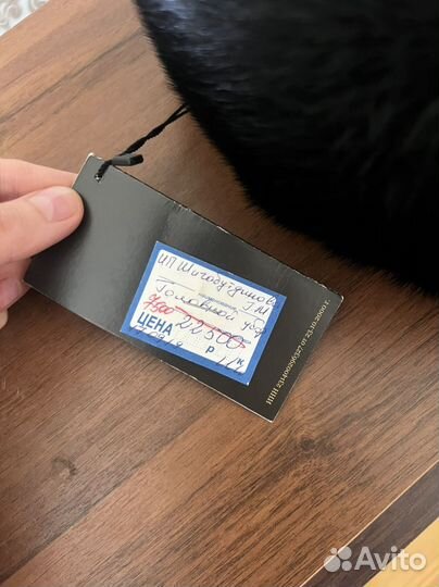 Норковая шапка мужская новая