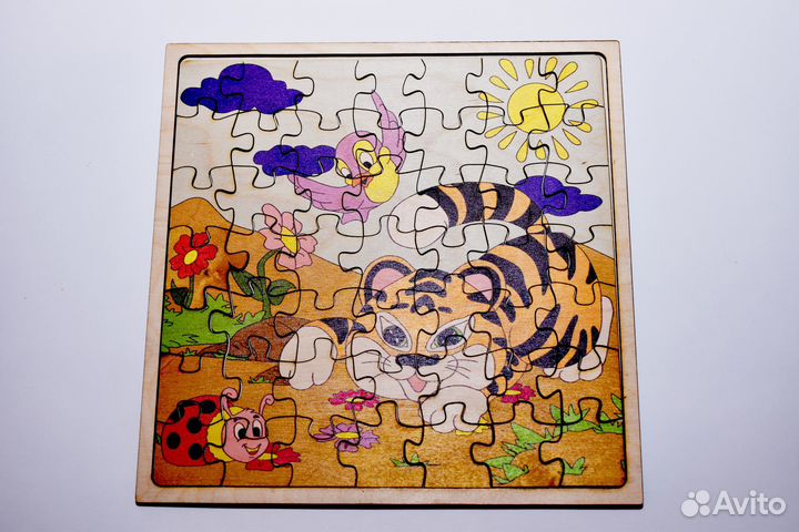 Развивающая игрушка деревянные пазлы 