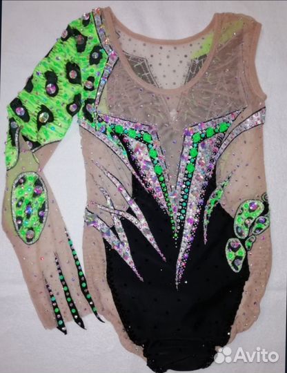 Гимнастический купальник для выступлений 122 рост