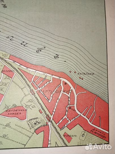 Нач. 20 в. - Карта антикварная Ораниенбаума