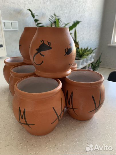 Горшочки глиняные