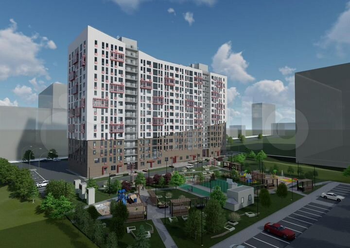 1-к. квартира, 53,8 м², 8/16 эт.