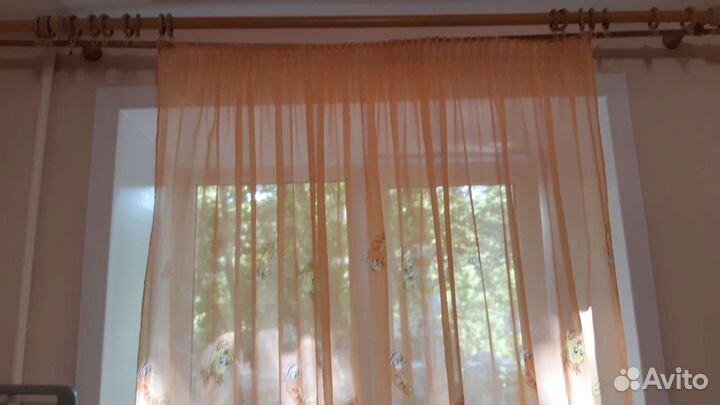 Комплект 4 шт. шторы и тюль