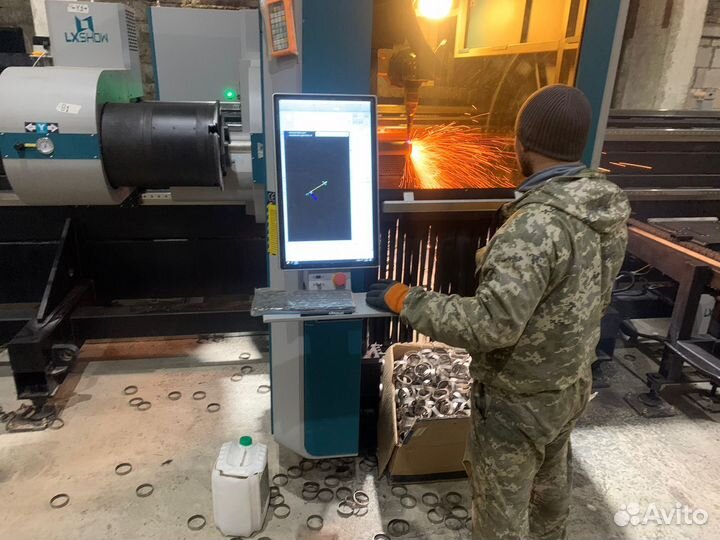 Лазерная резка труб, швеллеров, двутавров, уголков