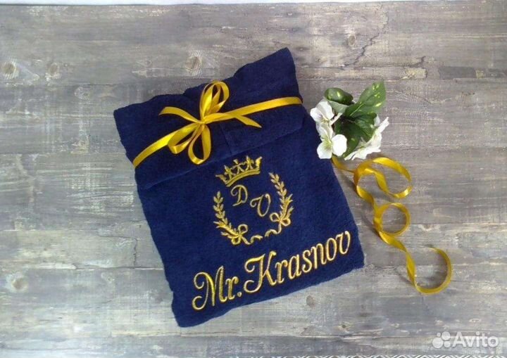 Детский халат с вышивкой