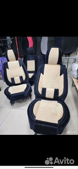 Авто чехлы на сиденья из алькантары