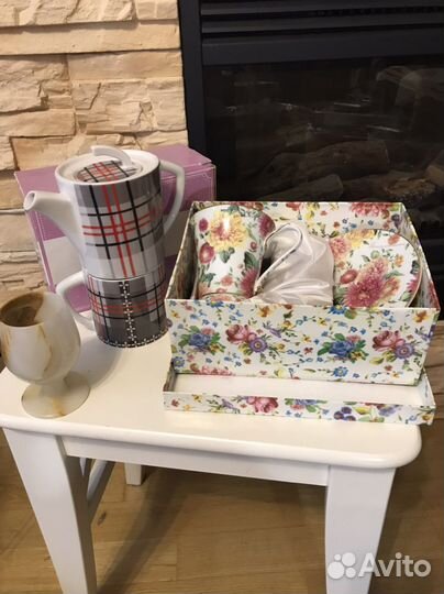 Чайные сервизы,бокал оникс