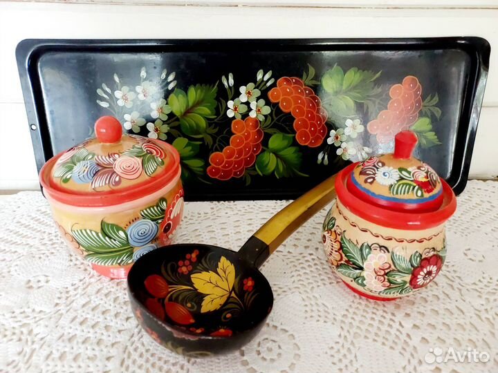 Жостово, хохлома, городецкая роспись