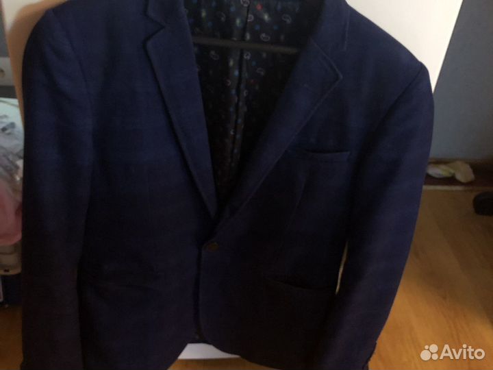 Пиджак школьный синий