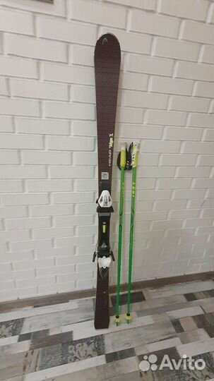 Горные лыжи head, ботинки 38р