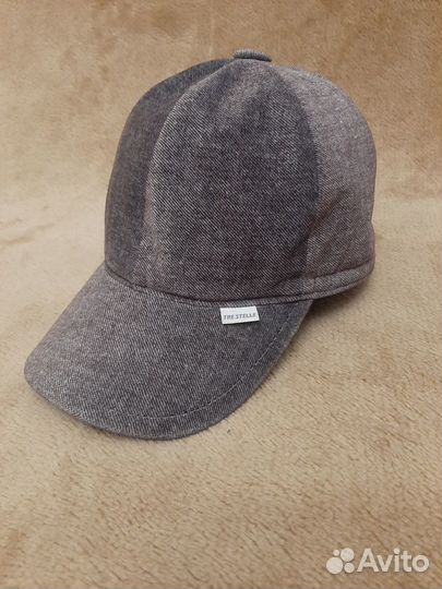 Бейсболка детская новая, на флисе с ушками