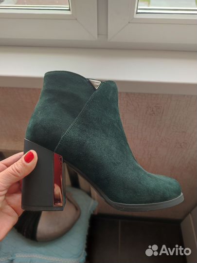 Ботильоны 38 натуральная замша