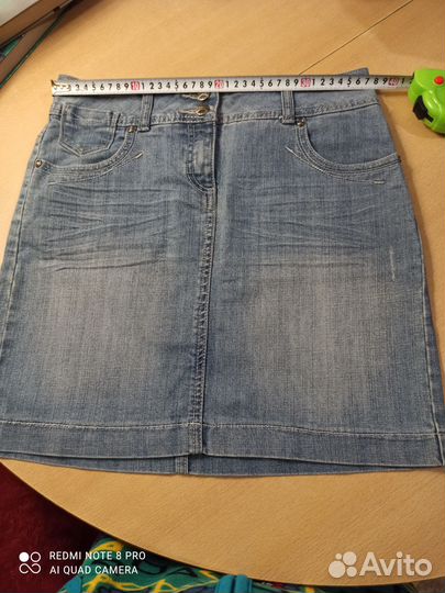 Джинсовая юбка мини