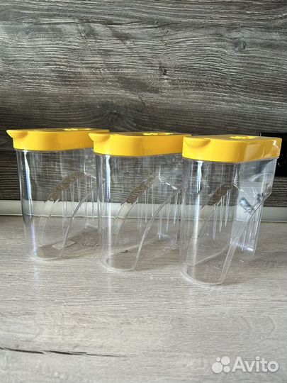 Набор контейнеров для сыпучих продуктов по 1л