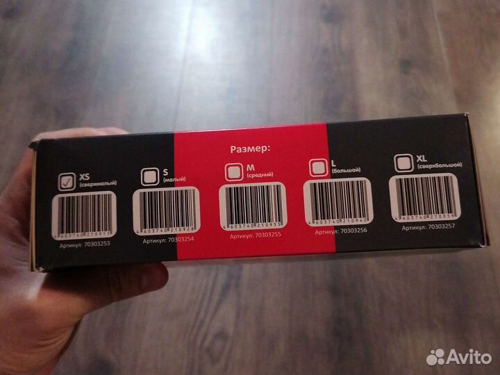 Перчатки нитриловые чёрные Zks Intro black