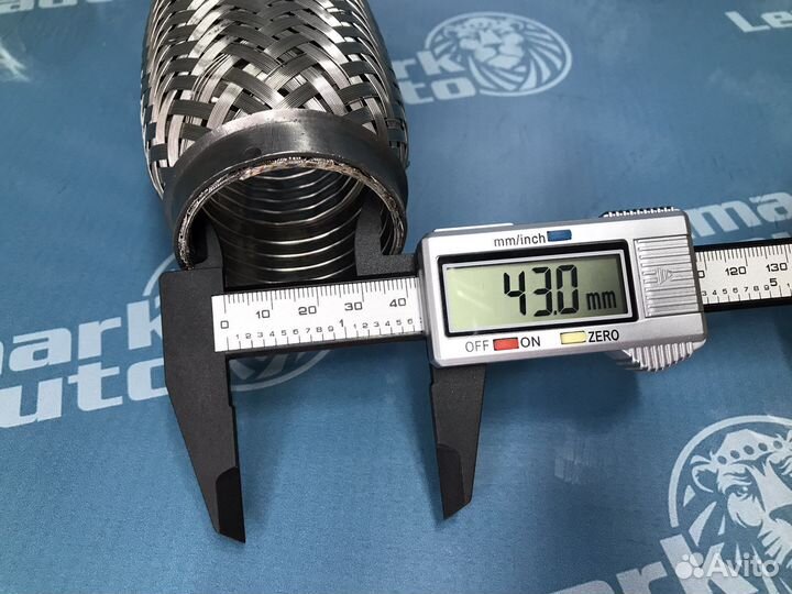 Гофра глушителя 43x150