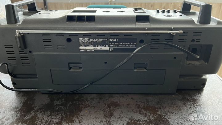 Sharp WQ-T360HT(GY) двухкассетная магнитола