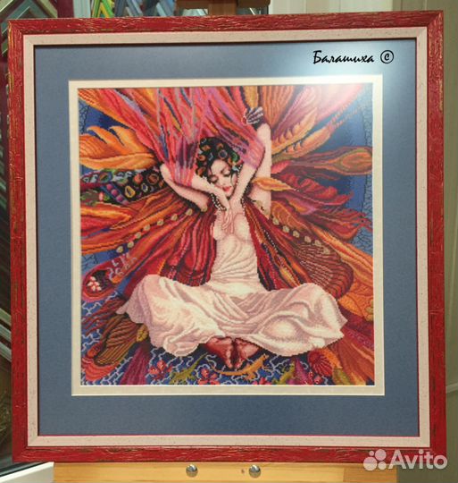 Девочка-птичка набор для вышивания Girl-Bird багет