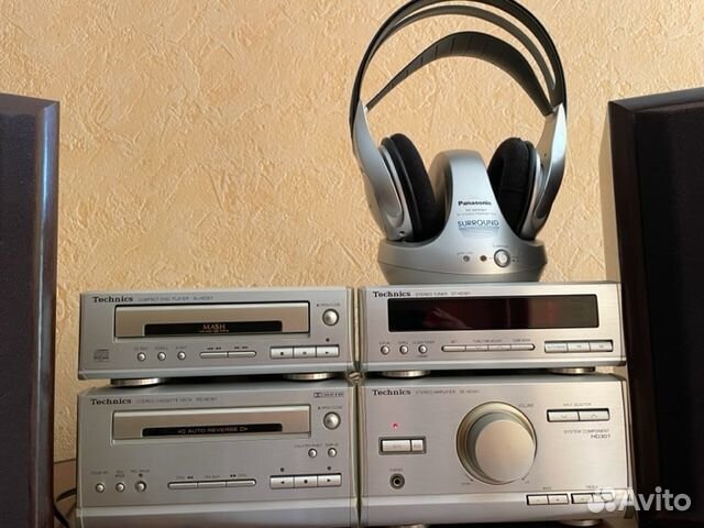 Technics SL-HD301 и наушники беспровод Panasonic