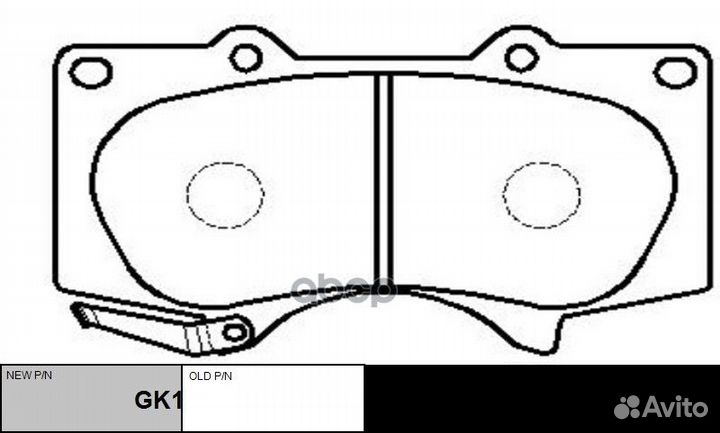 Колодки mitsubishi pajero (IV) /toyota hilux,LAN