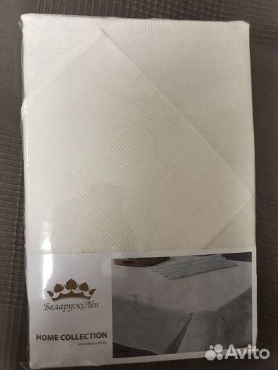 Скатерть льняная + 6 салфеток Новый комплект