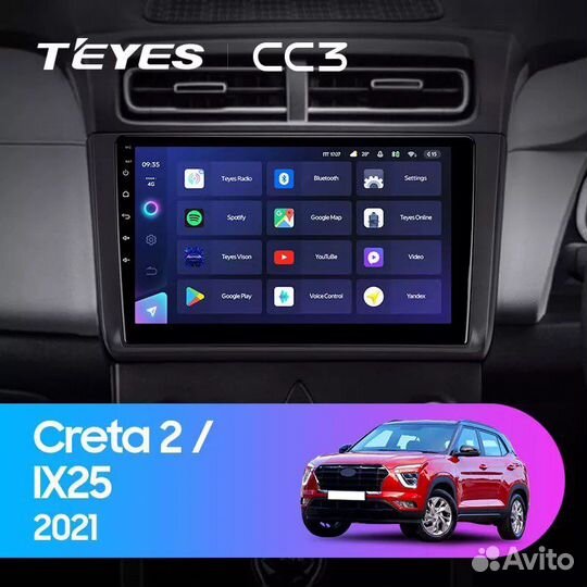 Автомагнитола Teyes на Hyundai Creta 2
