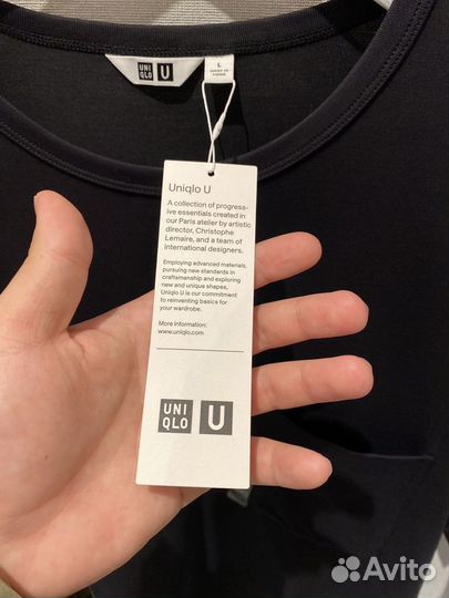 Футболка Uniqlo U Airism с карманом унисекс