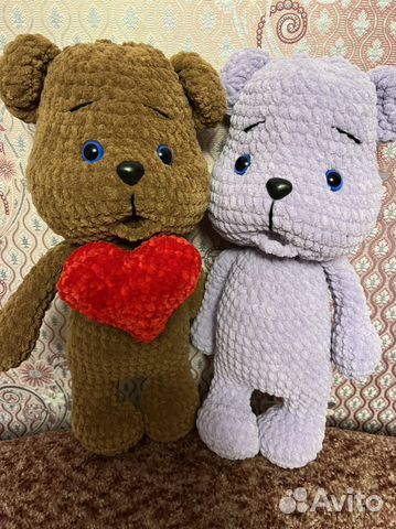 Игрушка медведь вязанный