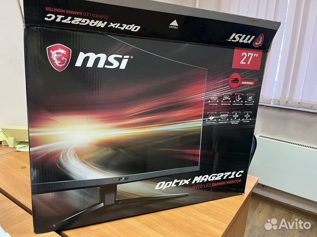 Монитор 144 гц, 27 дюймов MSI MAG271C купить в Москве | Электроника | Авито