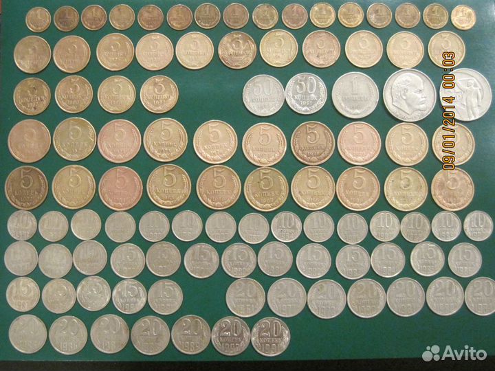 Погодовка монет СССР