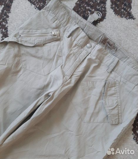 Baggy white archive pants