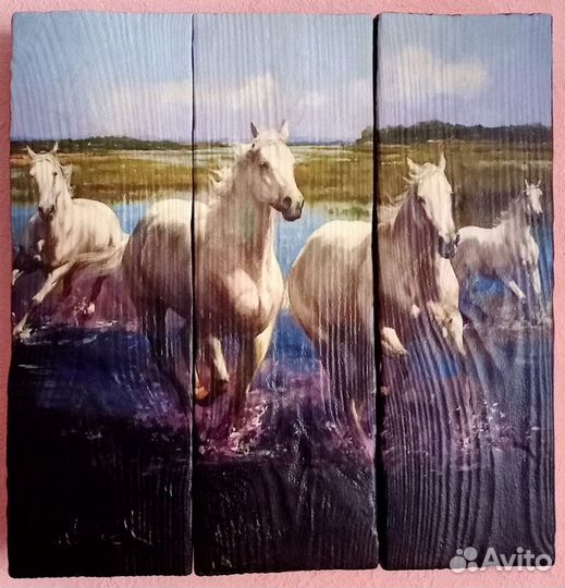 Картина на досках 