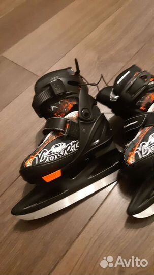 Коньки ледовые раздвижные новые