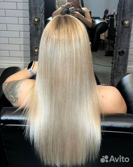 Кератиновое выпрямление волос