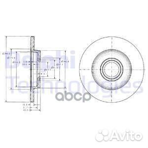 Диск торм. зад.280x12 5 отв. VW T4 1,9TD-2,8VR6