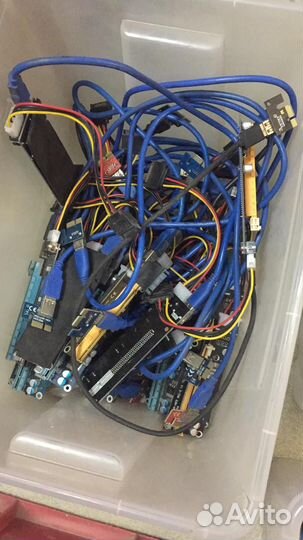 Коробка от видеокарты,мат плата,бп + бу райзера