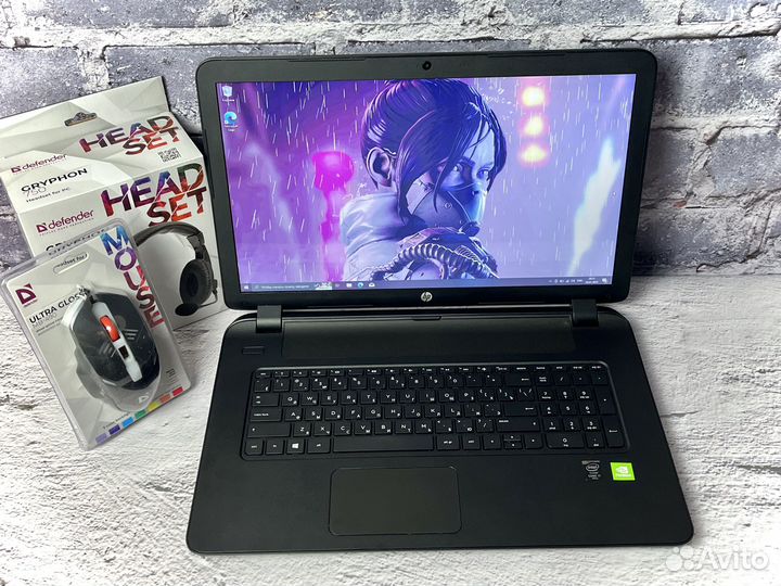 Старый игровой ноутбук HP / Intel / Trade-in