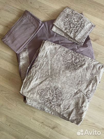 Постельное белье евро б/у