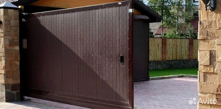 Откатные ворота с установкой