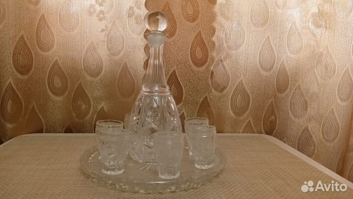 Фужеры хрустальные СССР, стопки, графины