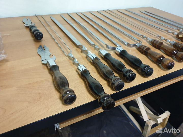 Шампуры, комплекты, подарочные наборы, чехлы