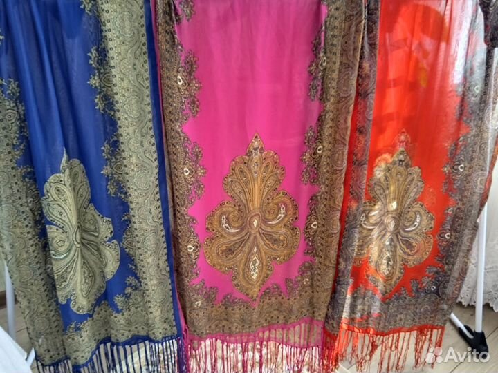 Шарф Крепдешин натуральный